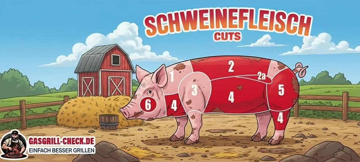 Schweinefleisch Cuts Grafik