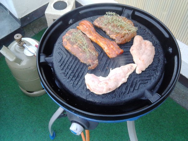 Gute Steaks auf dem Grill